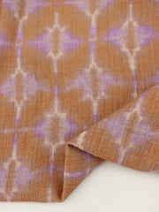 Load image into Gallery viewer, Chai & Lavender Starstruck Shibori Cotton Gauze | Designer Deadstock