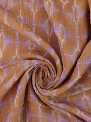 Load image into Gallery viewer, Chai & Lavender Starstruck Shibori Cotton Gauze | Designer Deadstock