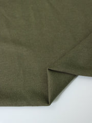 Load image into Gallery viewer, Olive Cotton Spandex French Terry
