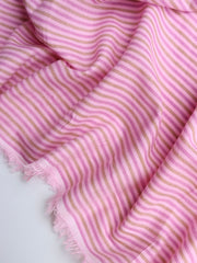 Load image into Gallery viewer, Peanut & Pinks Stripe Cotton Shirting | Designer Deadstock