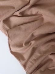 Load image into Gallery viewer, Light Mocha Cotton Spandex French Terry