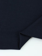 Load image into Gallery viewer, Navy 2x2 Tencel Spandex Rib Knit