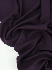 Load image into Gallery viewer, Deep Plum 2x2 Tencel Spandex Rib Knit