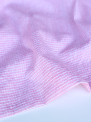 Load image into Gallery viewer, Cottage Rose & Ivory Mini Check Handwoven Cotton