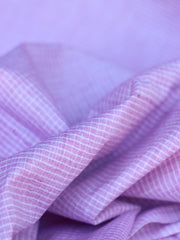 Load image into Gallery viewer, Thistle Pink & Ivory Mini Check Handwoven Cotton