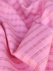 Load image into Gallery viewer, Bubblegum & Cherry Horizontal Stripe Handwoven Cotton