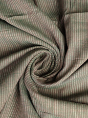 Load image into Gallery viewer, Iridescent Moss & Ivory Vertical Pinstripe Handwoven Lightweight Cotton