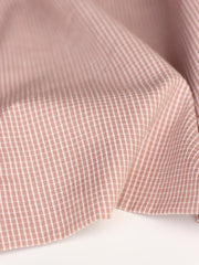 Load image into Gallery viewer, Rose Beige & Ivory Mini Check Handwoven Cotton