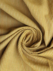 Load image into Gallery viewer, Golden Ochre & Ivory Vertical Pinstripe Handwoven Lightweight Cotton