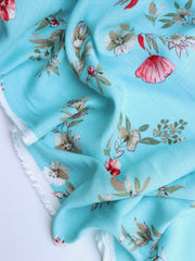 Load image into Gallery viewer, Aqua Meadow Rayon Slub