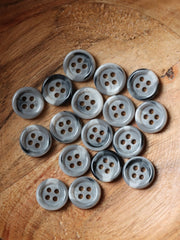 Load image into Gallery viewer, Marbled Gray 7/16" (11MM) Buttons | By The Button