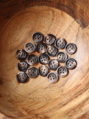 Load image into Gallery viewer, Marbled Brown 7/16" (11MM) Buttons | By The Button