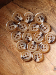 Load image into Gallery viewer, Marbled Tan 7/16" (11MM) Buttons | By The Button