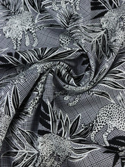 Load image into Gallery viewer, On The Prowl (Black) Rayon Challis