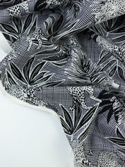 Load image into Gallery viewer, On The Prowl (Black) Rayon Challis