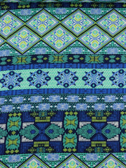 Load image into Gallery viewer, Summer In Sweden (Blue) Rayon Challis