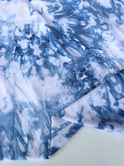 Load image into Gallery viewer, Marbled Denim Activewear Tricot | Designer Deadstock