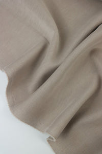 Taupe Cupro Double Knit Techno