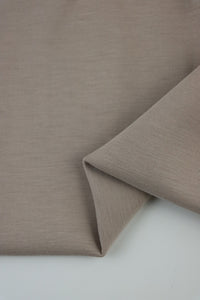 Taupe Cupro Double Knit Techno
