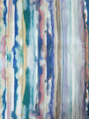 Load image into Gallery viewer, Watercolor Lines 10oz Cotton Canvas | Designer Deadstock