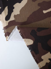 Load image into Gallery viewer, Brown Camo 10oz Cotton Canvas | Designer Deadstock