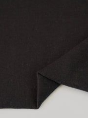 Load image into Gallery viewer, Black 100% Cotton 1x1 Heavy Rib Knit