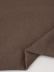Load image into Gallery viewer, Stone Brown 100% Cotton 1x1 Heavy Rib Knit