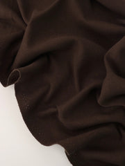 Load image into Gallery viewer, Cocoa Brown 100% Cotton 1x1 Heavy Rib Knit