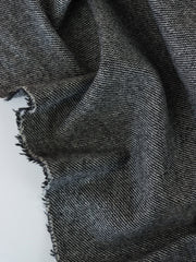 Load image into Gallery viewer, Black & White Diagonal Weave Wool Coating