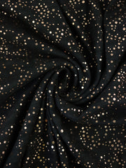 Load image into Gallery viewer, Black Marl & Rose Gold Flecks Sibley Brushed Sweater Knit