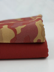 Load image into Gallery viewer, Camo & Warm Pinecone Ribbed Swim Bundle | 1/2YD Each