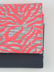 Load image into Gallery viewer, Neon Zebra & Slate Matte Swim Bundle | 1/2YD Each