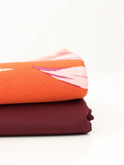 Load image into Gallery viewer, Palm Breeze & Burgundy Swim Bundle | 1/2YD Each