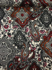 Load image into Gallery viewer, Boho Floral & Paisley Rayon Challis