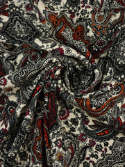 Load image into Gallery viewer, Boho Floral & Paisley Rayon Challis