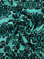 Load image into Gallery viewer, Tinsley on Aqua Rayon Challis