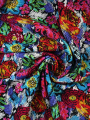 Load image into Gallery viewer, Electric Floral Rayon Challis