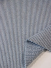 Load image into Gallery viewer, Moonstone Blue Polartec Wind Pro Ribbed Sweater Fleece