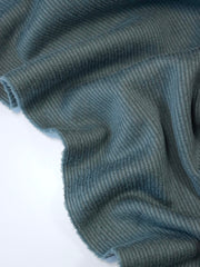 Load image into Gallery viewer, Lake Mist Teal Polartec Wind Pro Ribbed Sweater Fleece