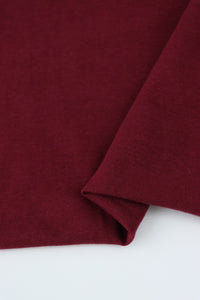 Burgundy Lightweight Cotton Spandex Jersey