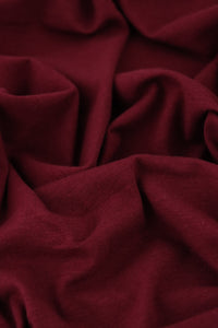 Burgundy Lightweight Cotton Spandex Jersey