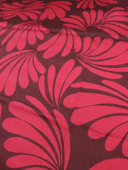 Load image into Gallery viewer, Ruby Botanic on Burgundy Viscose Sateen | Designer Deadstock
