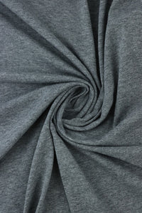 Charcoal Lightweight Cotton Spandex Jersey