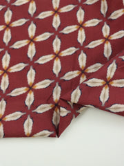 Load image into Gallery viewer, Shibori Starflowers on Russet Cotton Lawn | Designer Deadstock