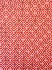 Load image into Gallery viewer, Intertwined on Orange Nylon Spandex Tricot | Designer Deadstock