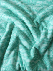 Load image into Gallery viewer, 1YD 30IN Mint Floral Jersey Knit | Kayla's Destash