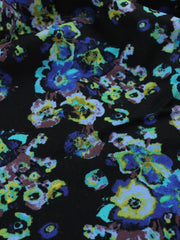 Load image into Gallery viewer, Blue Floral 100% Cotton French Terry