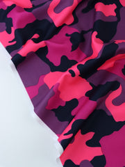 Load image into Gallery viewer, Fuchsia/Neon Pink/Navy/Orchid OG Camo QUAD Performance Jersey Knit | By The Half Yard