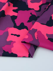 Load image into Gallery viewer, Fuchsia/Neon Pink/Navy/Orchid OG Camo QUAD Performance Jersey Knit | By The Half Yard