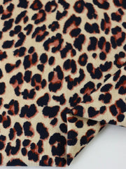 Load image into Gallery viewer, Cheetah Cotton Rib | By The Half Yard